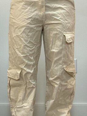 Zara Women's Cream and Tan Trousers